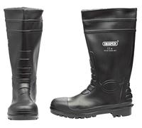 Draper 02702 Safety Wellington Boots Steel Toecap Size 12 S5 Waterproof