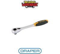 Draper 02715 Soft Grip Reversible Ratchet 1/2" Sq Dr