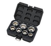 Draper 02747 Oil Filter Socket Set, 3/8" Sq. Dr. (7 Piece)