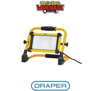 Draper 03175 110V SMD LED Folding Site Light, 50W, 5500 Lumens