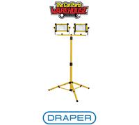 Draper Tripod Site Light 03195 - Twin SMD LED 2 x 10W 110V 2200 Lumens