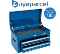 Draper 2 Drawer Tool Chest and Tool Box, Blue
