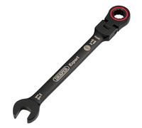 Draper 03917 Expert HI-TORQ Metric Flexible Head Ratchet Combination Spanner, 11mm, Black