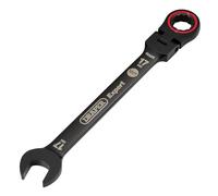 Draper Expert Hi-Torq® Metric Flexible Head Ratchet Combination Spanner 17Mm Black each 1 03924