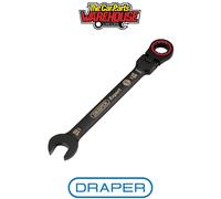 Draper Metric Combination Spanner 03925 Expert HI-TORQ Flexible Head Ratchet 18mm Black