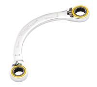 Draper 03934 Expert HI-TORQ Double Ring Ratchet Half Moon Spanner, 11 x 13mm
