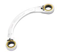 Draper 03936 Expert HI-TORQ Double Ring Ratchet Half Moon Spanner, 15 x 17mm