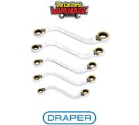 Draper 03947 Draper Expert HI-TORQ Double Ring Ratchet S-Shape Spanner Set (5 Pi