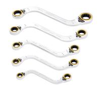 Draper Expert Hi-Torq® Double Ring Ratchet S-Shape Spanner Set (5 Piece) - 03947