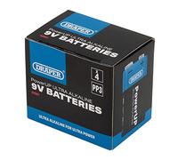 Draper 03981 PowerUP Ultra Alkaline 9V Batteries (Pack of 4)