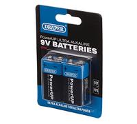 Draper 03983 Powerup Ultra Alkaline 9V Batteries (Pack Of 2) 2