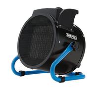 Draper 04566 PTC Fan Heater, 2.8kW, 2 Heat Settings, Blue and Black, Heater for Home and Office