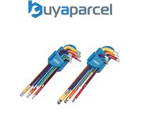 Draper 04776 Draper TX-STAR Security & Hex Metric Long Arm Key Set, Colour Coded
