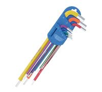Draper 04911 Metric Multicolour Extra-Long Arm Hex Key Set (9 Piece)
