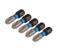 Draper Expert 04975 Pz-Type Impact Screwdriver Bits No.3 X 25Mm 1/4in Hex (Pack Of 5) each 1