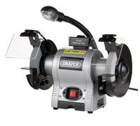 Draper 05095 150mm Heavy Duty Bench Table Top Grinder & Work light 370W GD625L