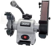 Draper 05096 150mm 370W 230V Bench Grinder with Sanding Belt and Worklight