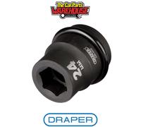 Draper 05105 Draper Expert HI-TORQ 6 Point Impact Socket 1" Sq Dr 24mm