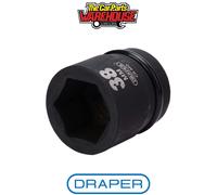 Draper Expert 05118 Expert Hi-Torq® 6 Point Impact Socket 1in Sq. Dr. 38Mm each