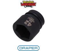 Draper 05122 Draper Expert HI-TORQ 6 Point Impact Socket 1" Sq Dr 42mm