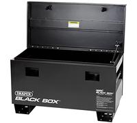 Draper Contractors Secure Storage Box (Black Boxreg;) 90x42.5x33cm, Black