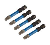Draper Expert 05648 Pz-Type Impact Screwdriver Bits No.3 X 50Mm 1/4in Hex (Pack Of 5) each 1