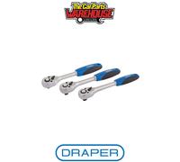 Draper 72-Tooth Reversible Soft Grip Ratchet Set - 3 Piece (05911)