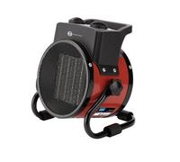 Draper 230V PTC Electric Space Heater with 2Kw Adjustable Thermostat, Red