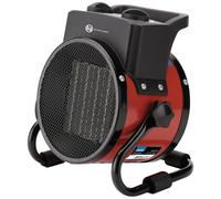 Draper 230V PTC Electric Space Heater with 2Kw Adjustable Thermostat, Red