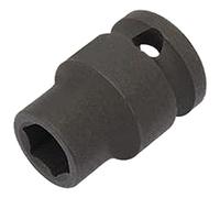 Draper 06876 Expert 16mm 3/8" Square Drive Hi-Torq 6 Point Impact Socket, Black