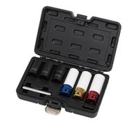 Draper 07115 Wheel Nut And Bolt Extractor Socket Set, 1/2" Sq. Dr. (7 Piece)