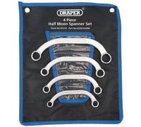 Draper 07210 Half Moon Obstruction Ring Spanner Set (4 Piece) per set