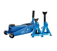 Draper Trolley Jack And Axle Stand Kit (3 Tonne) Pk 2 07290