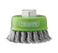 Draper Wire Cup Brush Twist-Knot 08054 Stainless-Steel 75mm M14