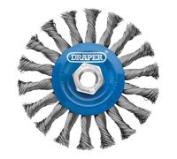 Draper Steel Twist-Knot Flat Wire Wheel Brush 115Mm M14 each 1 08058