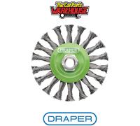 Draper Stainless-Steel Twist-Knot Flat Wire Wheel Brush 115Mm M14 each 1 08061