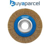 Draper 08066 Brassed Steel Bench Grinder Wire Wheel Brush, 150 x 31.75mm