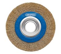Draper Brassed Steel Bench Grinder Wire Wheel Brush 150 X 31.75Mm each 1 08066
