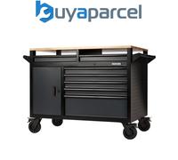 BUNKER® Multi-Functional Workbench Roller Tool Cabinet - 14 Drawer, 48", Grey