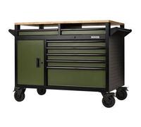 Draper 08269 BUNKER 14 Drawer Multi-Functional Workbench Roller Tool Cabinet, 48