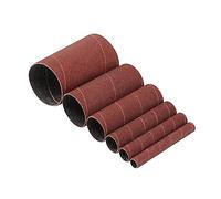 Draper 08407 Assorted Aluminium Oxide Sanding Sleeves, 115mm, 80 Grit (Pack of 6)