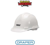 Draper 08908 EN397 Impact Tested Safety Helmet White - 08908