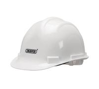 Draper 08908 EN397 Impact Tested Safety Helmet White - 08908