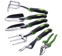 Draper 08996 Ergonomic Soft Grip Aluminium Garden Tool Set (6 Piece)