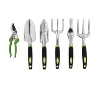 DRAPER 08996 - Garden Tool Gift Set 6 Pc Trowel Fork Secateurs Weeder Cultivator