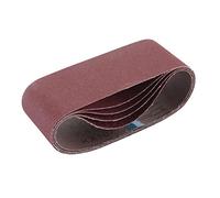 Draper 09237 Cloth Sanding Belt, 75 x 457mm, Assorted Grit (Pack of 5)
