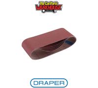 Draper 09256 Cloth Sanding Belt 100 x 610mm 120 Grit (Pack of 5)