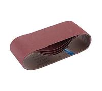 Draper 09257 Cloth Sanding Belt, 100 x 610mm, 180 Grit (Pack of 5), Red