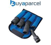 Draper 09539 Wheel Nut Double Impact Socket Kit, 1/2" Sq. Dr. (4 Piece)