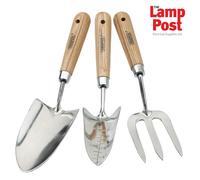 Draper Expert 09565 Stainless Steel Hand Fork And Trowels Set With Ash Handles (3 Piece) per set 1